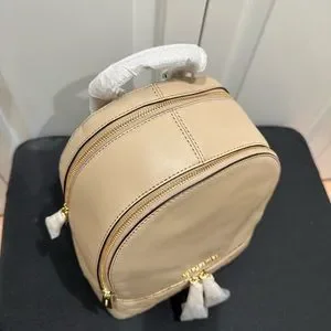 MICHAEL Michael Kors Rhea Medium Quilted-Leather Backpack 30T6GEZB2T Bisque NWT. MICHAEL Michael Kors | Bags | Michael Michael Kors Rhea  main image 3